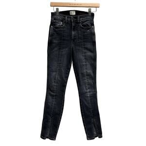 AO.LA By Alice+ Olivia You Look Good high rise split hem jeans Size 24